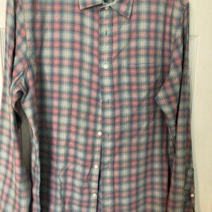 Faherty Mens Long Sleeve plaid soft button down